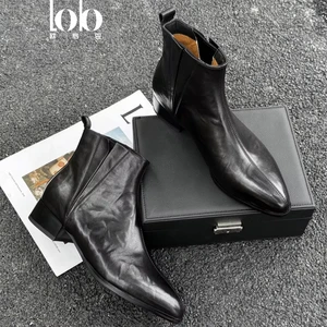 Women's Classic Combat Chelsea Boots Genuine Leather Casual Western Sheepskin Insoles Comfortable Durable Ankle Height Boots