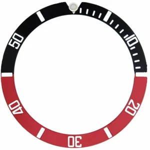 High Quality Popular 38mm Blue+red Watch Accessories Ceramic Watch Bezel Insert Dial for Men's Watches