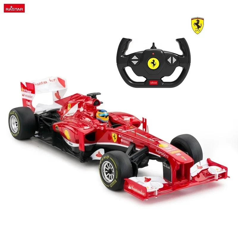 RASTAR Replica Ferrari F1 Battery License Plastic Electric Window Box Red AA Rc Model Battery Power Plastic Remote Control Toy