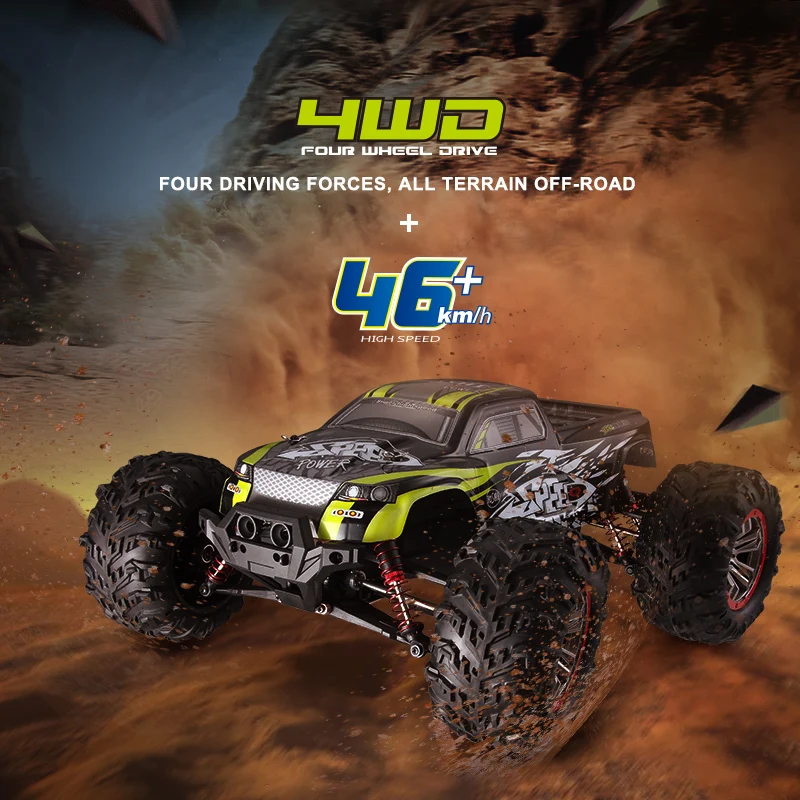 HOSHI N516 RC Truck 1/10 rc car 4WD Remote Control Toys with Lights Off-Road Hobby monster truck fast Crawler Electric Vehicle