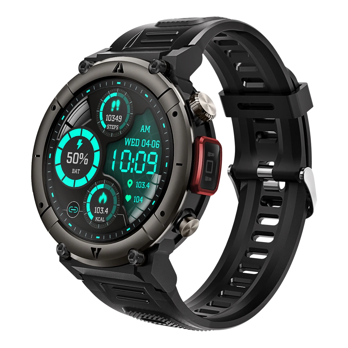 IP67 Waterproof Fitness Tracker Smartwatch with FitCloudPro