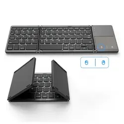 Seenda перезаряжаемые USB Проводные клавиатуры для iOS Android Mac Windows мини складная клавиатура с тачпадом BT