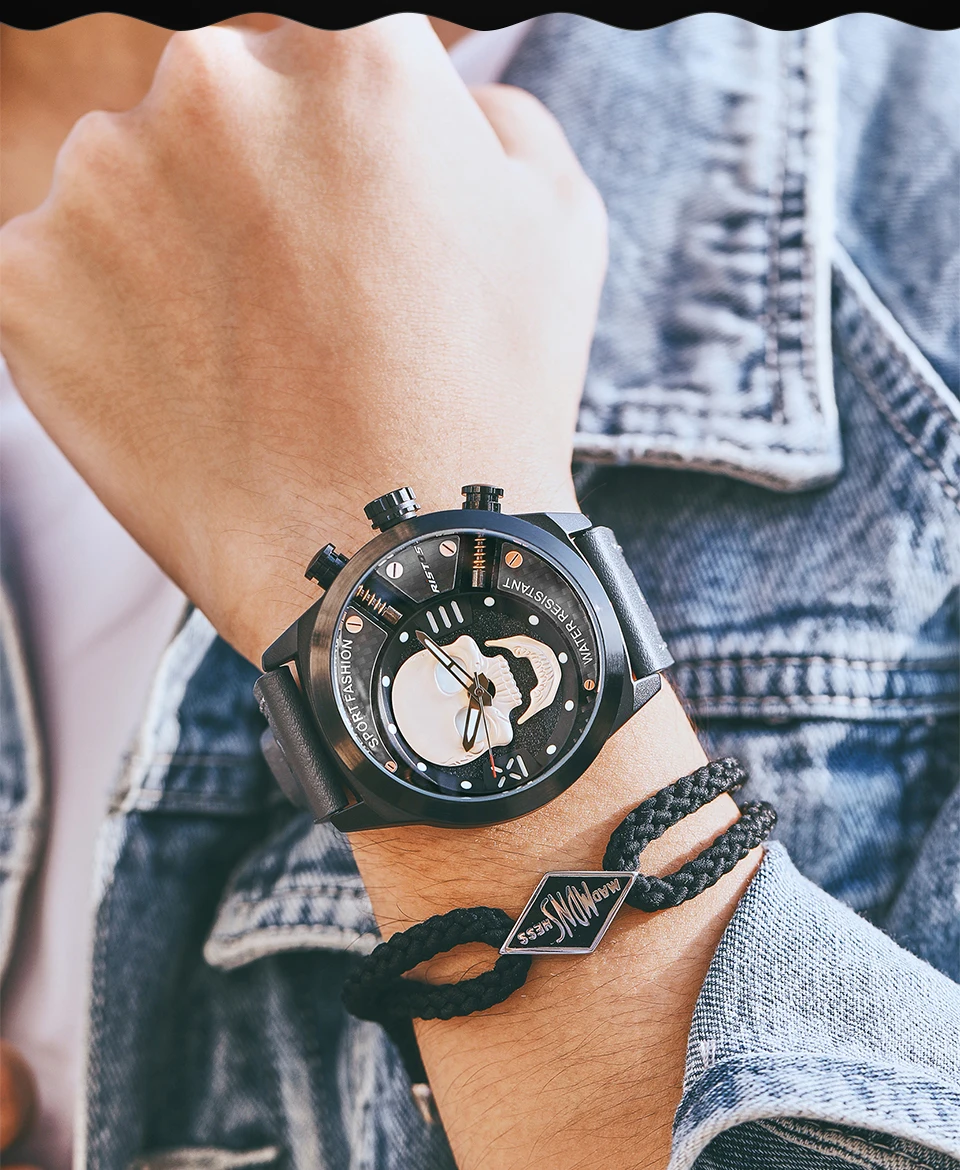 RISTOS Brand Waterproof Men Sport Watches Date Luminous Quartz Watch Men  Leather Wrist Watch Male Clock 93013 | Wish