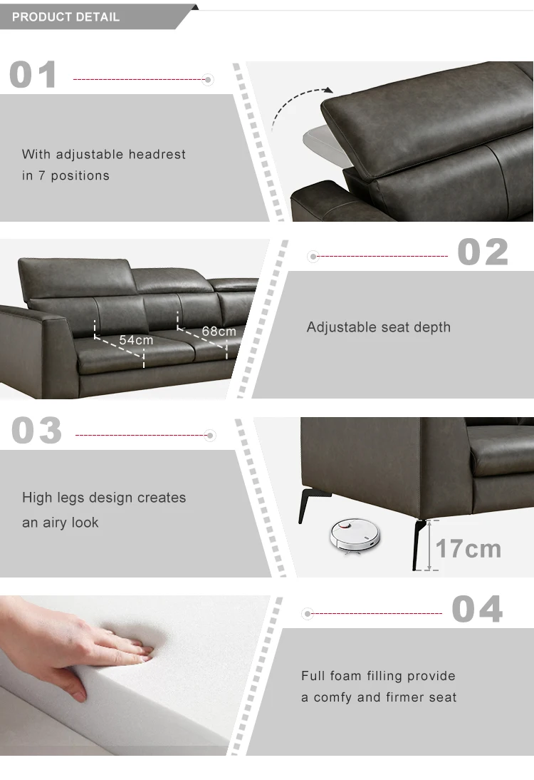 Picture of Sofa Set Modern - L Shape Sectional Couch for Living Room