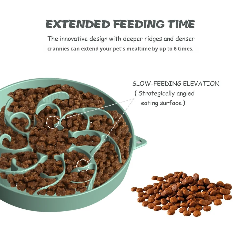 Silicone Anti-Suffocation Interactive Slow Food Dog Bowl with Suction Cup Anti-Slip Pet Bowls & Feeders factory