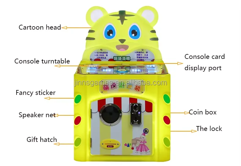 Children's Coin-Operated Puzzle Arcade Game Machine Hit Hammer on Mouse-1 Year Warranty Whack-a-Mole Style