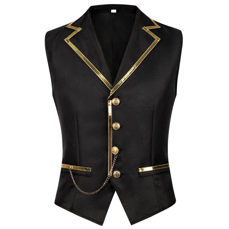 Men's Magician Vest Perfect for Cosplay Party Dress-up