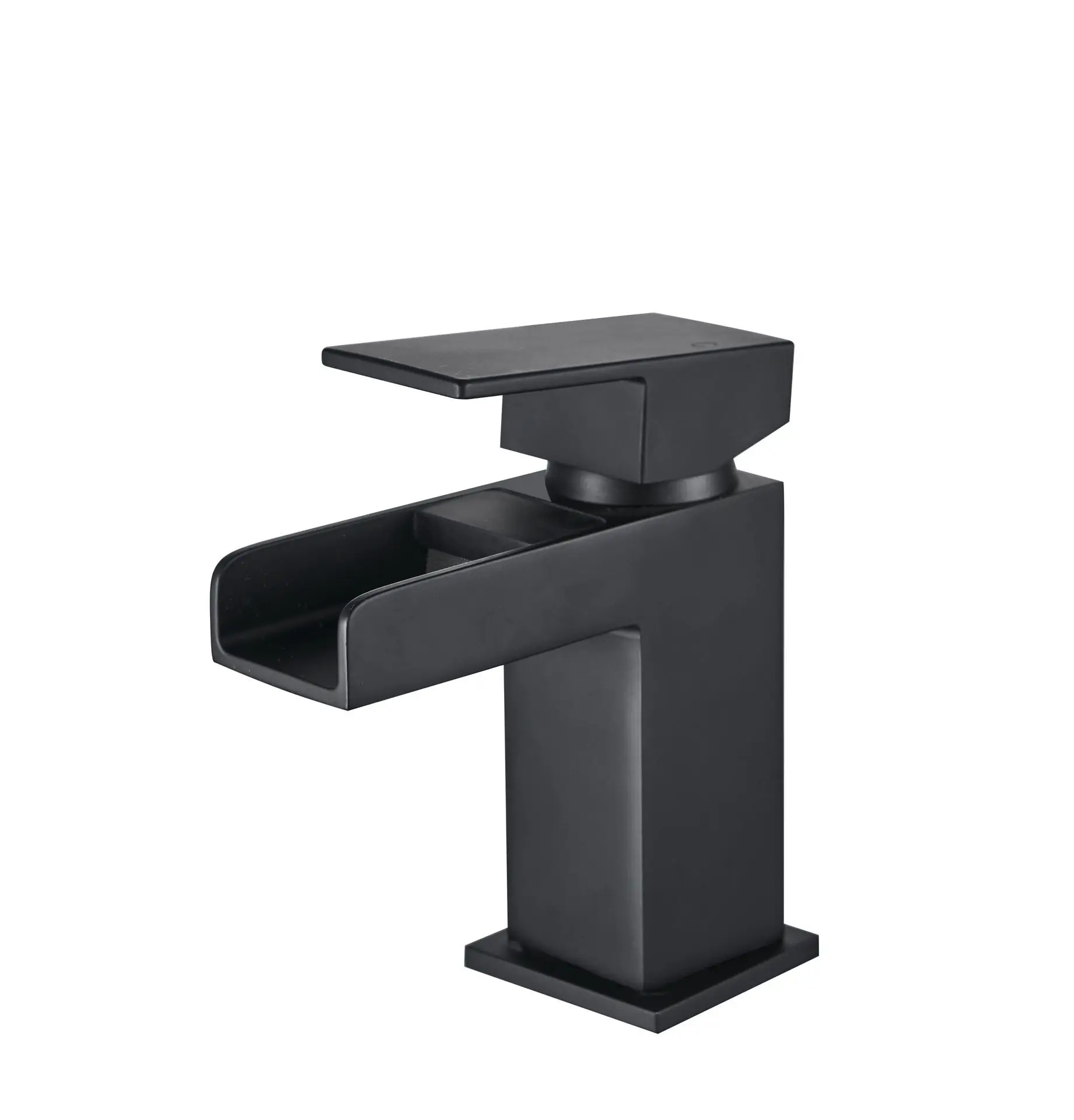 WRAS approved single lever Matte black Taps Faucet Mixer Bathroom Brass Wash Basin Water Tap mixer tap