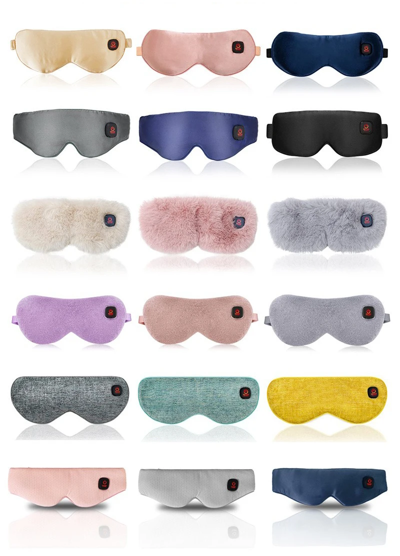 Cordless Heated Eye Mask,Moist Heat Eye Mask for Dry Eyes,Rechargeable Heated Eye Mask for Migraine, Tension Headache Relief