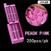 Peach Pink 250pcs/box Rectangular hole