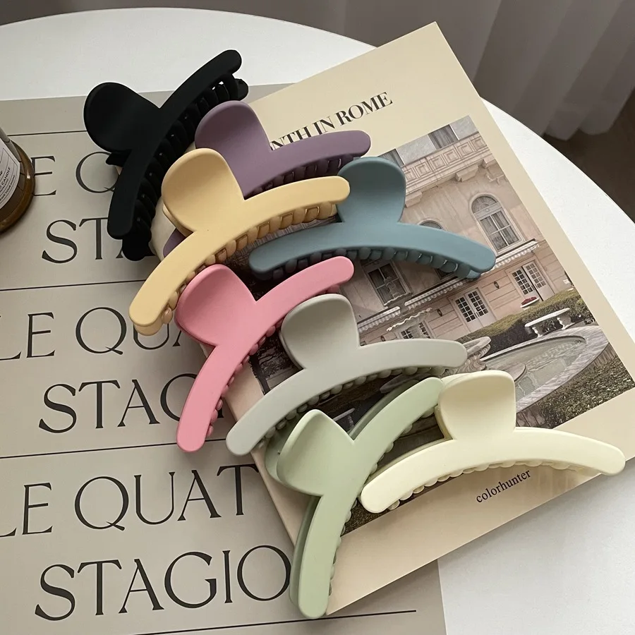 Новое поступление заколка для волос женщин простая Мода корейский большой зажим