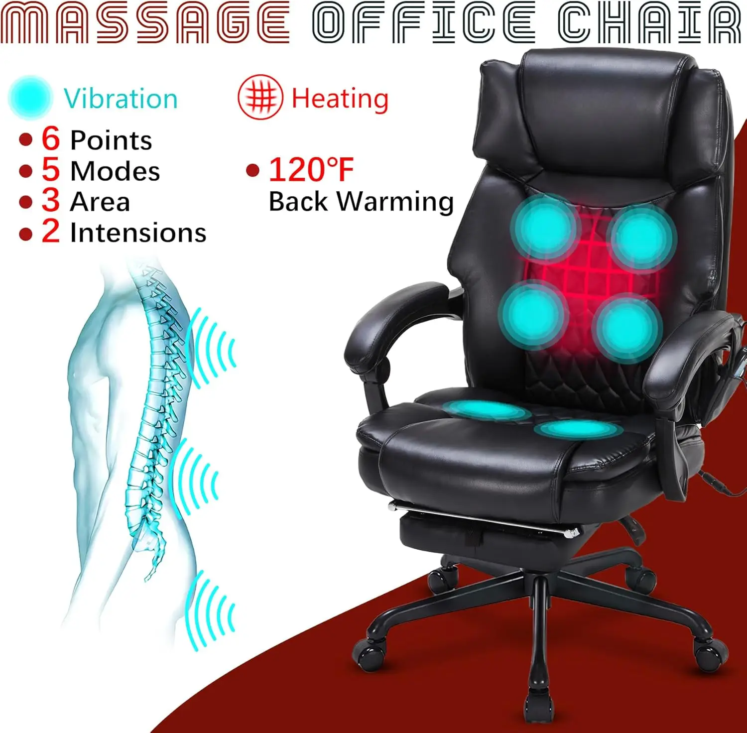 New Arrival High-Back Heated Vibration Massage Office Chair Reclining  Managerial Chairs Boss Ergonomic Executive Chair Grey| Alibaba.com