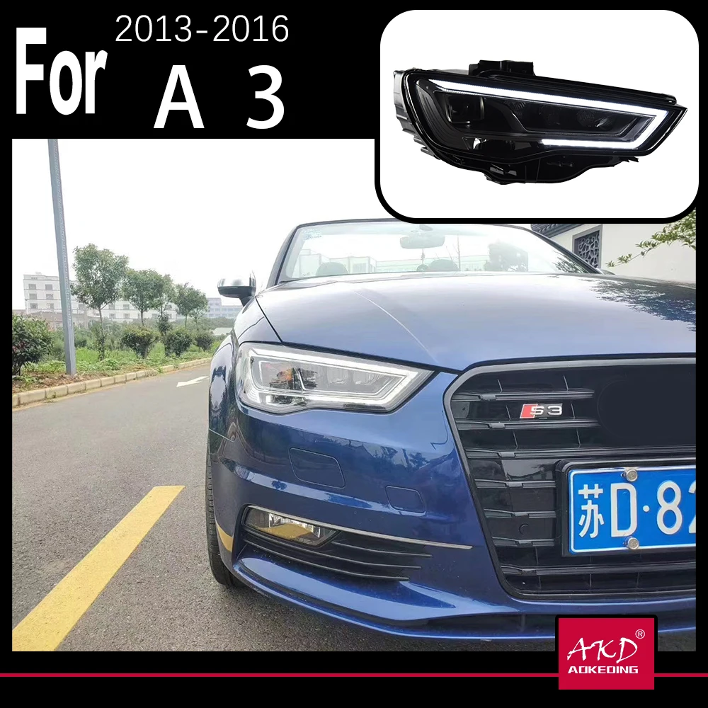 AKD Car Styling for A3 Headlights 2013-2016 - LED Animation