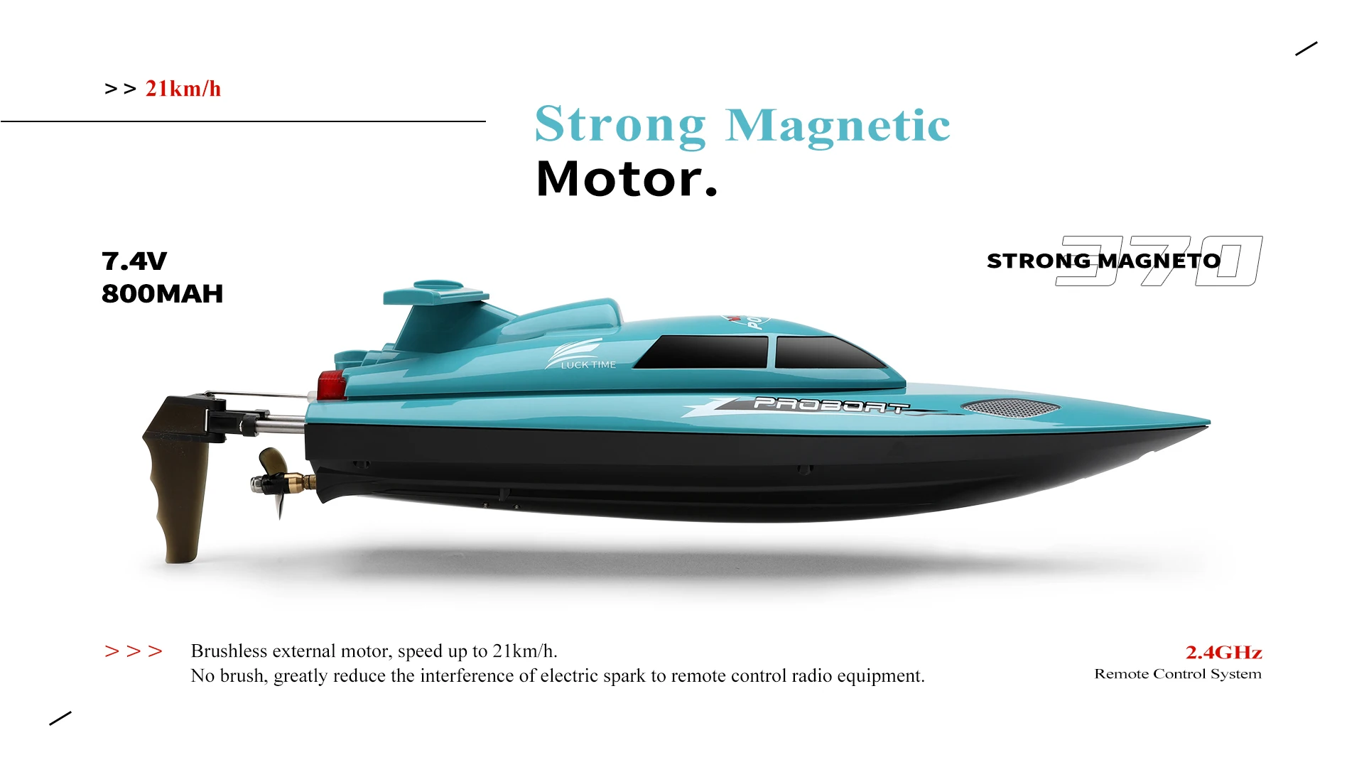 HOSHI WLTOYS WL911-A RC Boat Ship 2.4G RC Racing Boat Waterproof Model Electric Radio Remote Control RC Speedboat