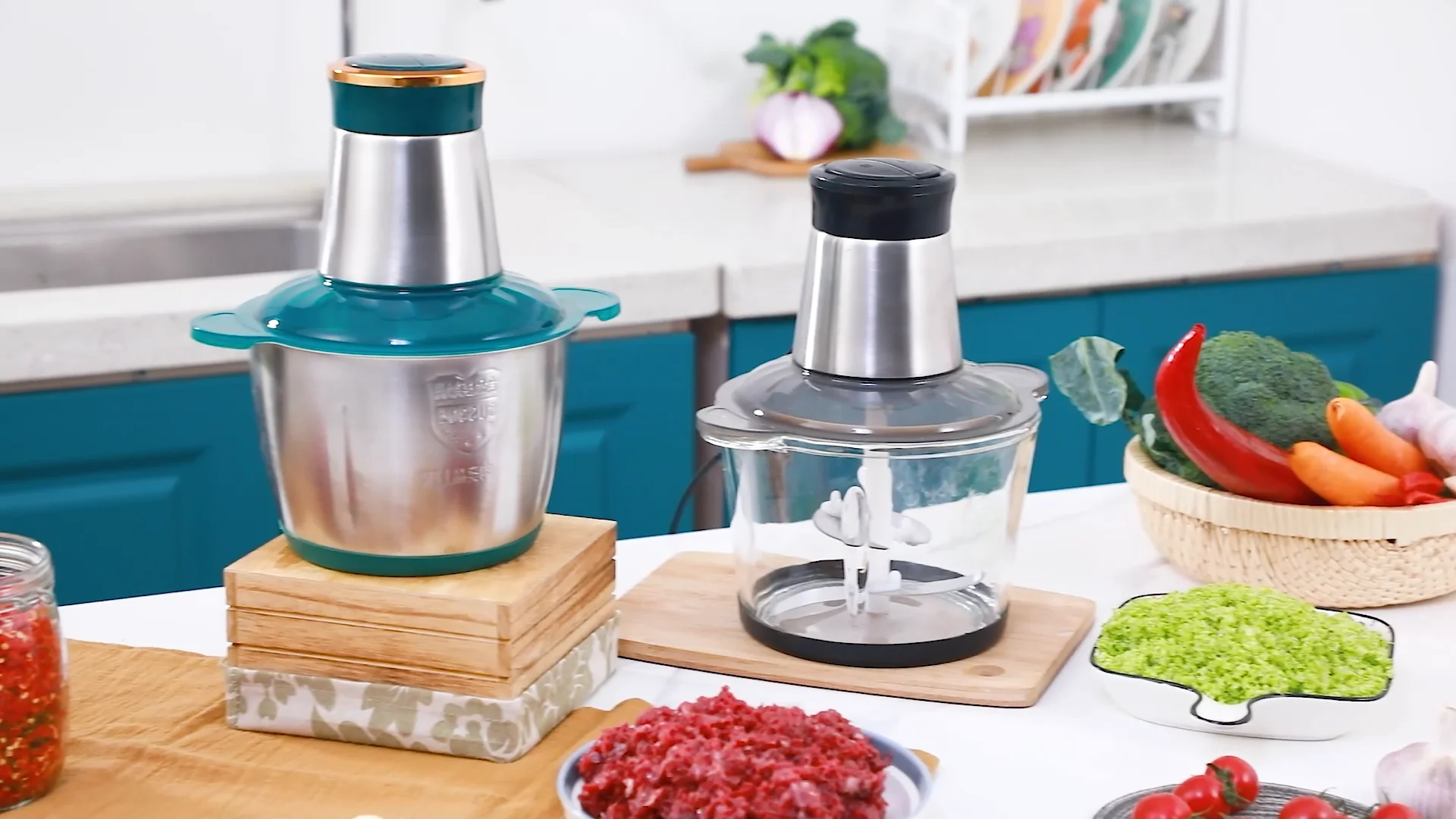 Commercial Mincer Electric Meat And Vegetable Chopper Grinders Food