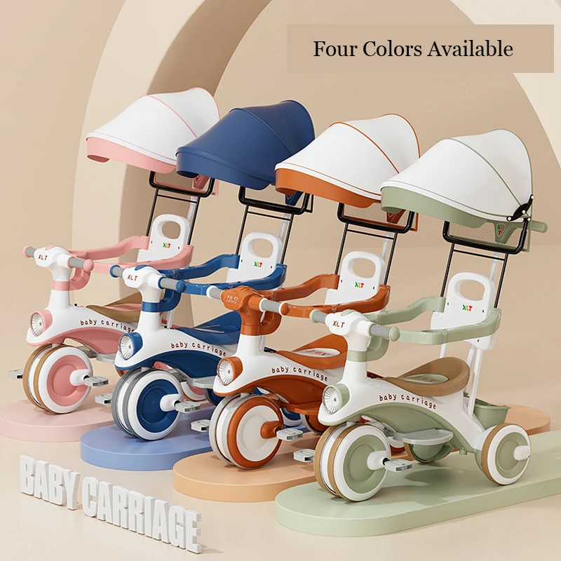 3-Wheel Music Tricycle For Kids Baby Pedal Trike With 4-In-1 Function Made Of Durable Plastic 34 3-Wheel Music Tricycle For Kids Baby Pedal Trike With 4-In-1 Function Made Of Durable Plastic