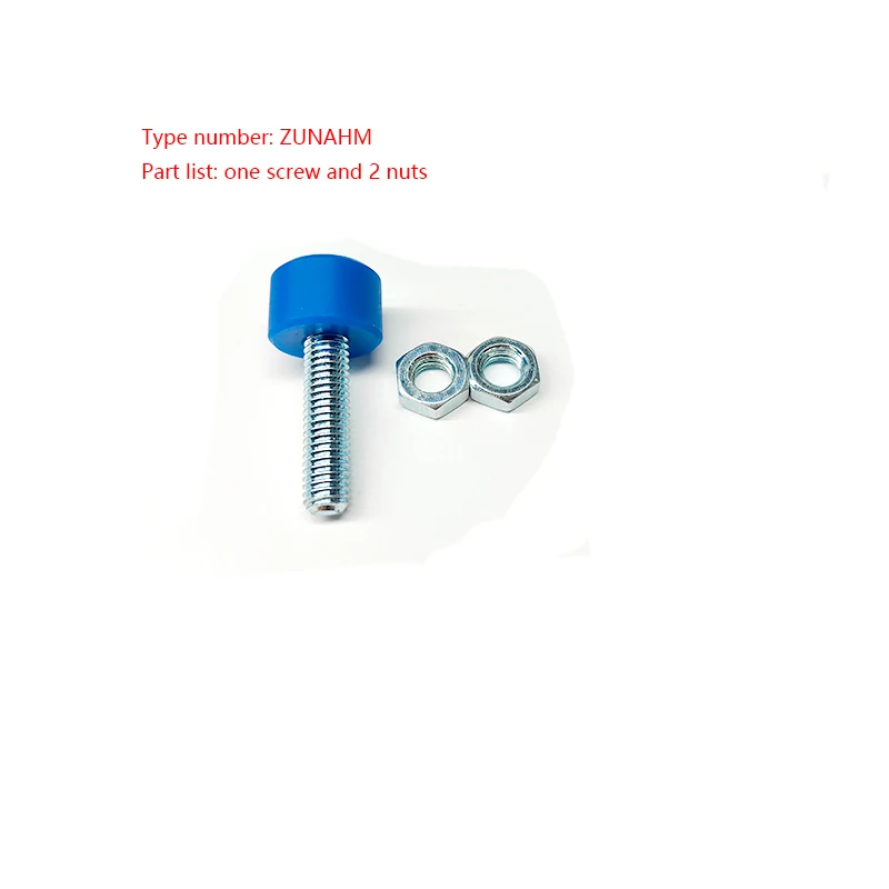 product unahm stopper bolts hex socket head with mc nylon bumper m4 16 coarse thread galvanized-40