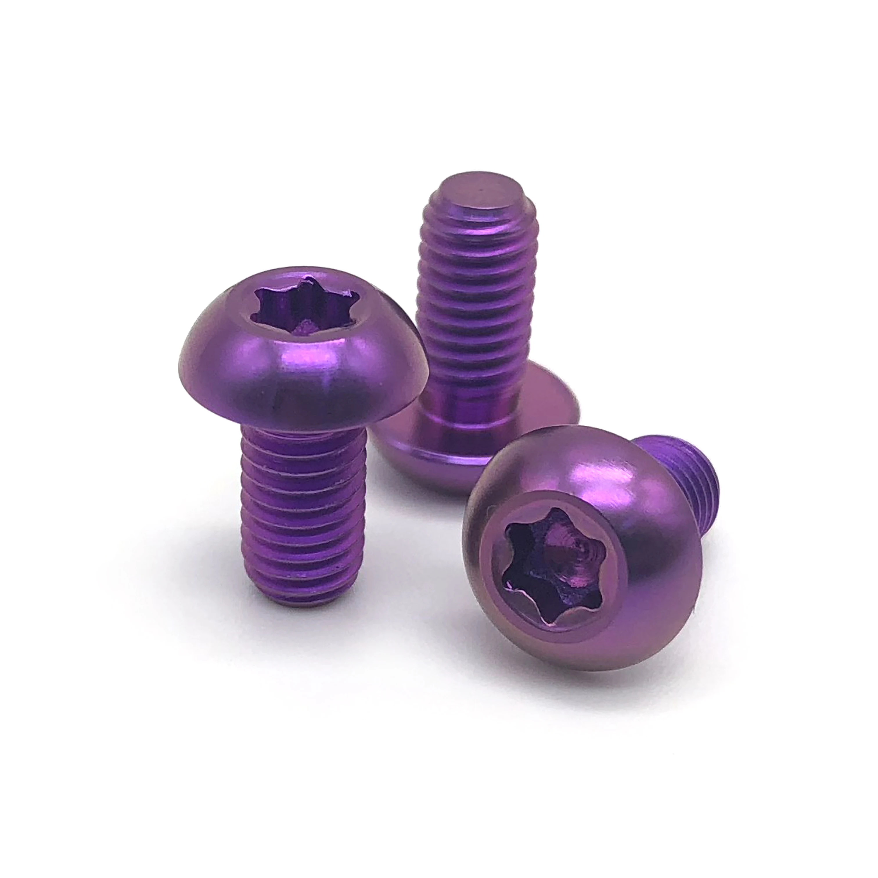 Vite in titanio vite autofilettante anodizzata CNC M3 M4 M8 M6 M10 bullone per bicicletta testa a bottone colorata GR2 GR5 vite in titanio Torx