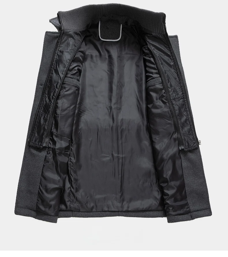 Warm Long Plus Size Windproof Jacket for Men Overcoat Casual Trench Coat Stylish Winter Men's Double Collar Woolen M_voghion.com