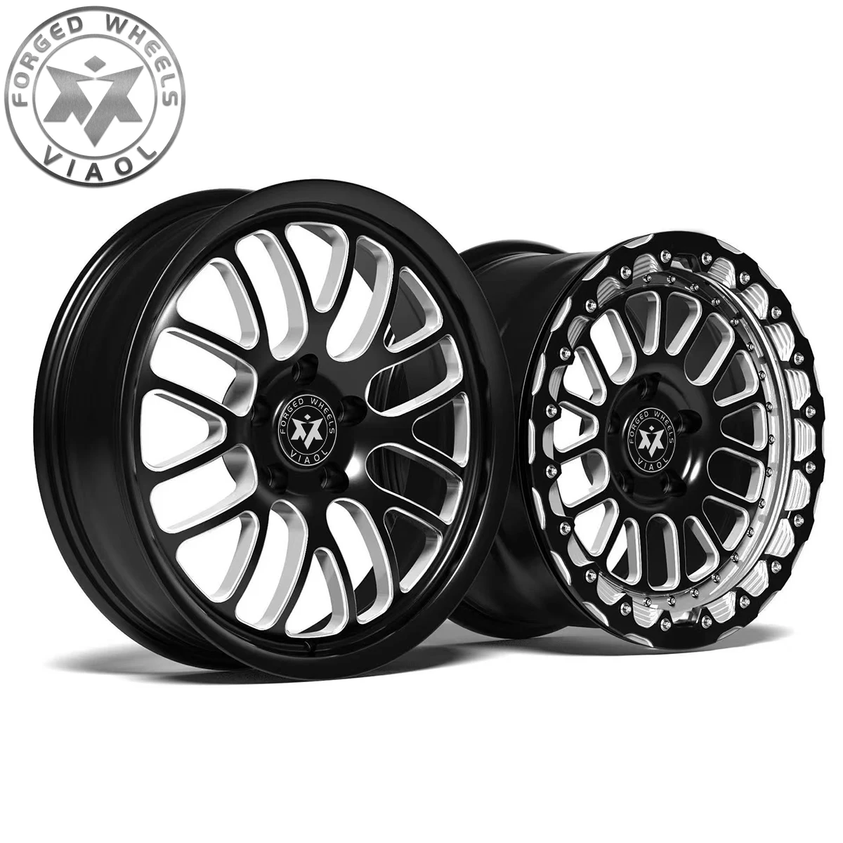15x8 / 17x4.5 5x114.3 / 5x120 Lightweight Forged Drag Racing Wheels Alloy Rims Fit For Mustang