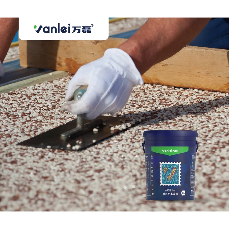2025 New Product Epoxy Resin Washed Stone Coating Stone and Pebble Paint for Walls and Floors