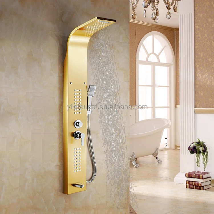 Silver Bathroom Hardware Sets Wall Mounted Stainles Steel Sus304 Gold satin