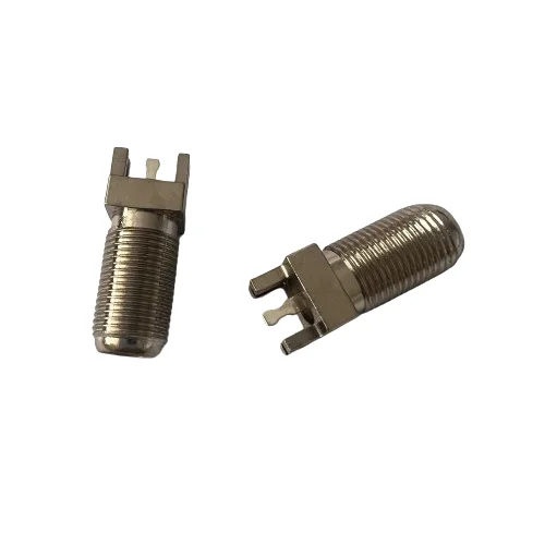 product wholesale 4 leg f seat coaxial connector f type adapter pcb coaxial connector-0