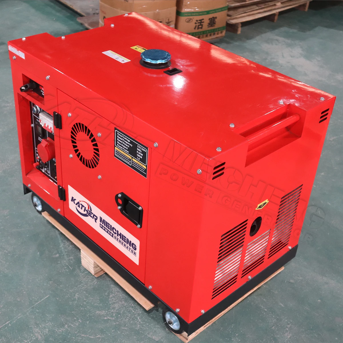 10KW 10KVA Grupo Electrógeno de Gasolina Silencioso 5KVA 8KVA 12KVA 20KVA Refrigerado por Aire para Uso Doméstico, en Obras y al Aire Libre