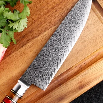 Damascus Vegetable Cleaver Kitchen Knives - Japanese Vg10 75layers Cutting  Core Blade - China Cleaver Knife and Kitchen Knife price