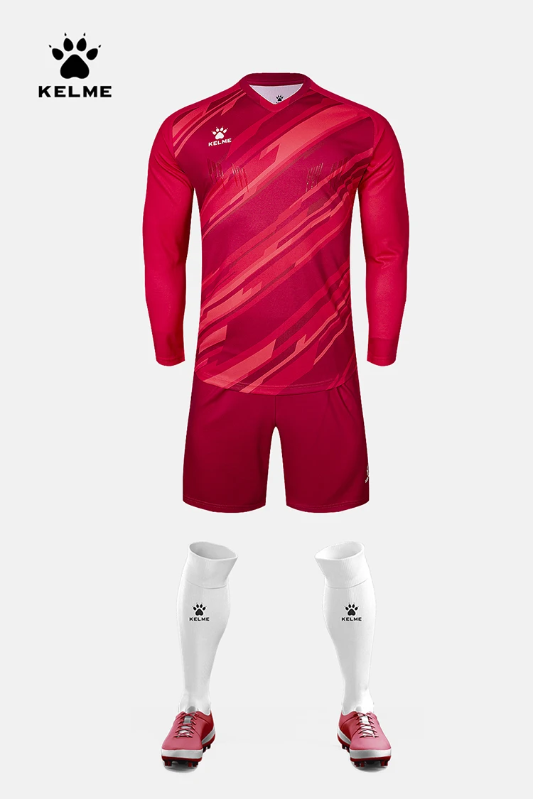 Kelme Men's Goalkeeper Jersey Custom Football Uniforms Men Training Suit Sponge Protector Jerseys