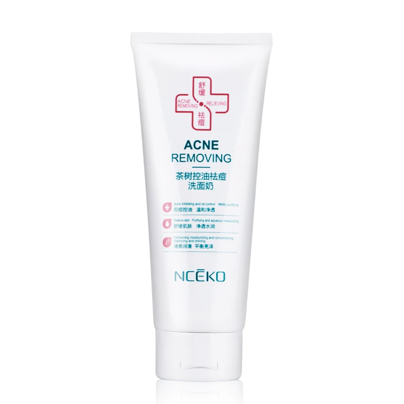 Acne Removing Tea Tree Oil Control Face Cleanser Anti Acne Face Wash
