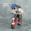 Maître de moto emballé dans un sac roshi