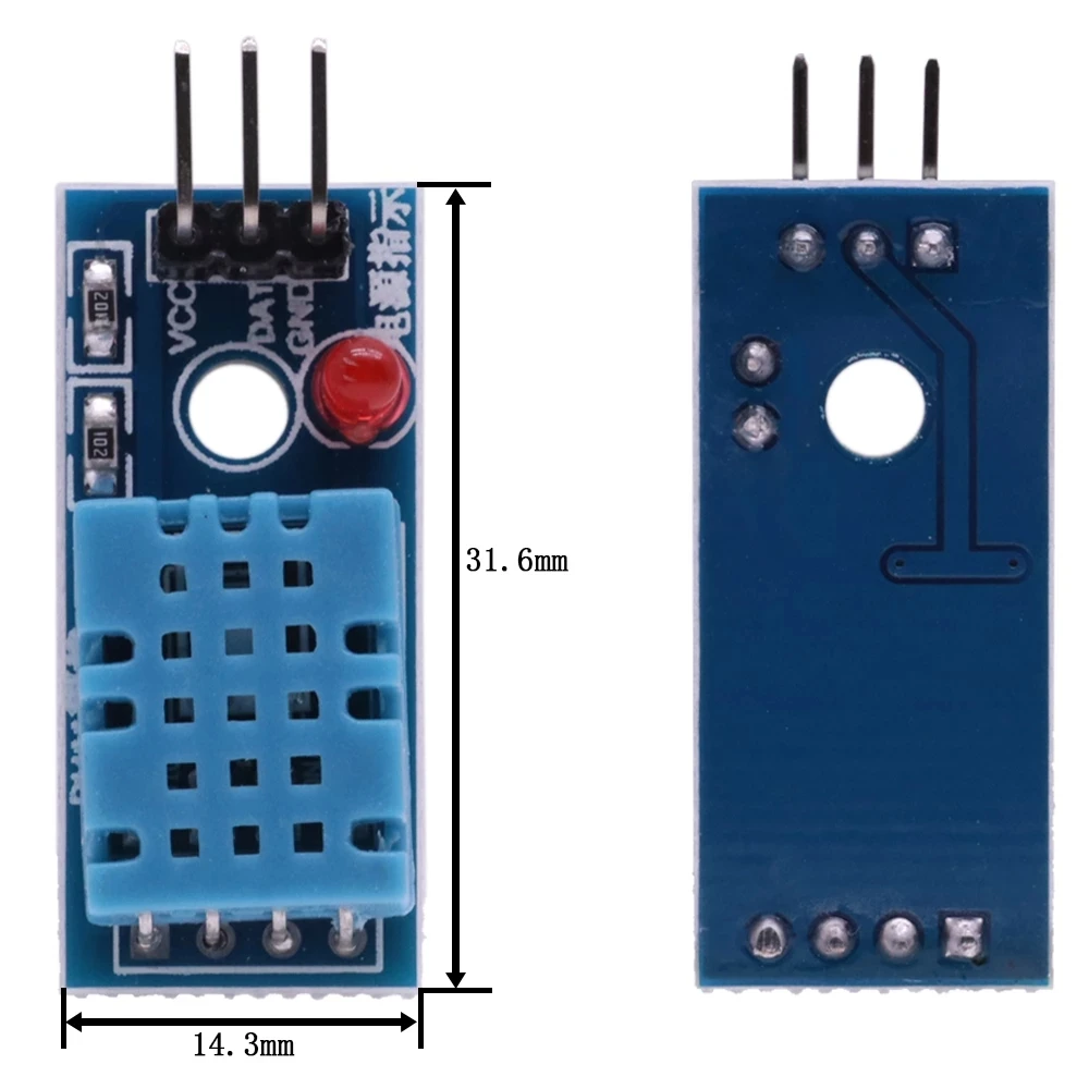 Dht11 Digital Temperature And Humidity Sensor Module With Led With Dupont Line Buy Dht11