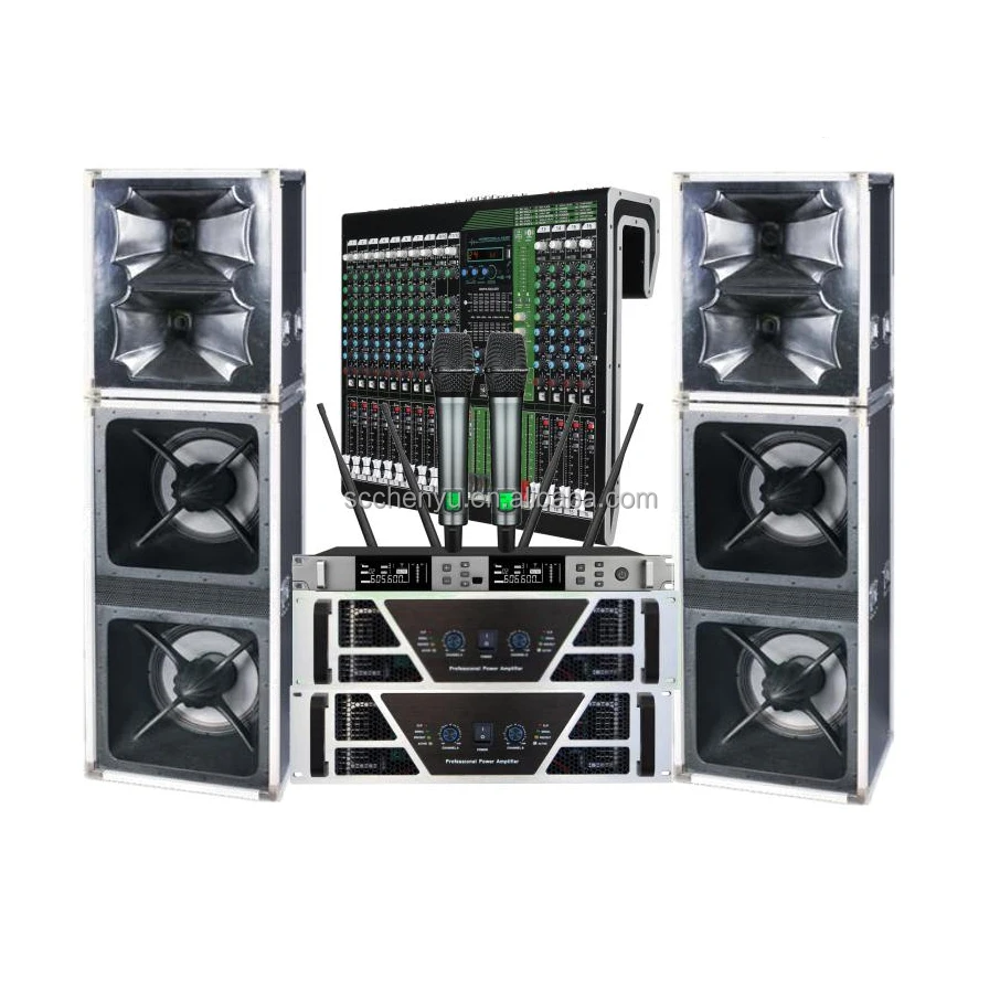 Professional Audio System Stage Audio Highpower Dual 18 Inch Remote