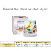 Transparent Hand-painted Diamond stress-relieving Cup