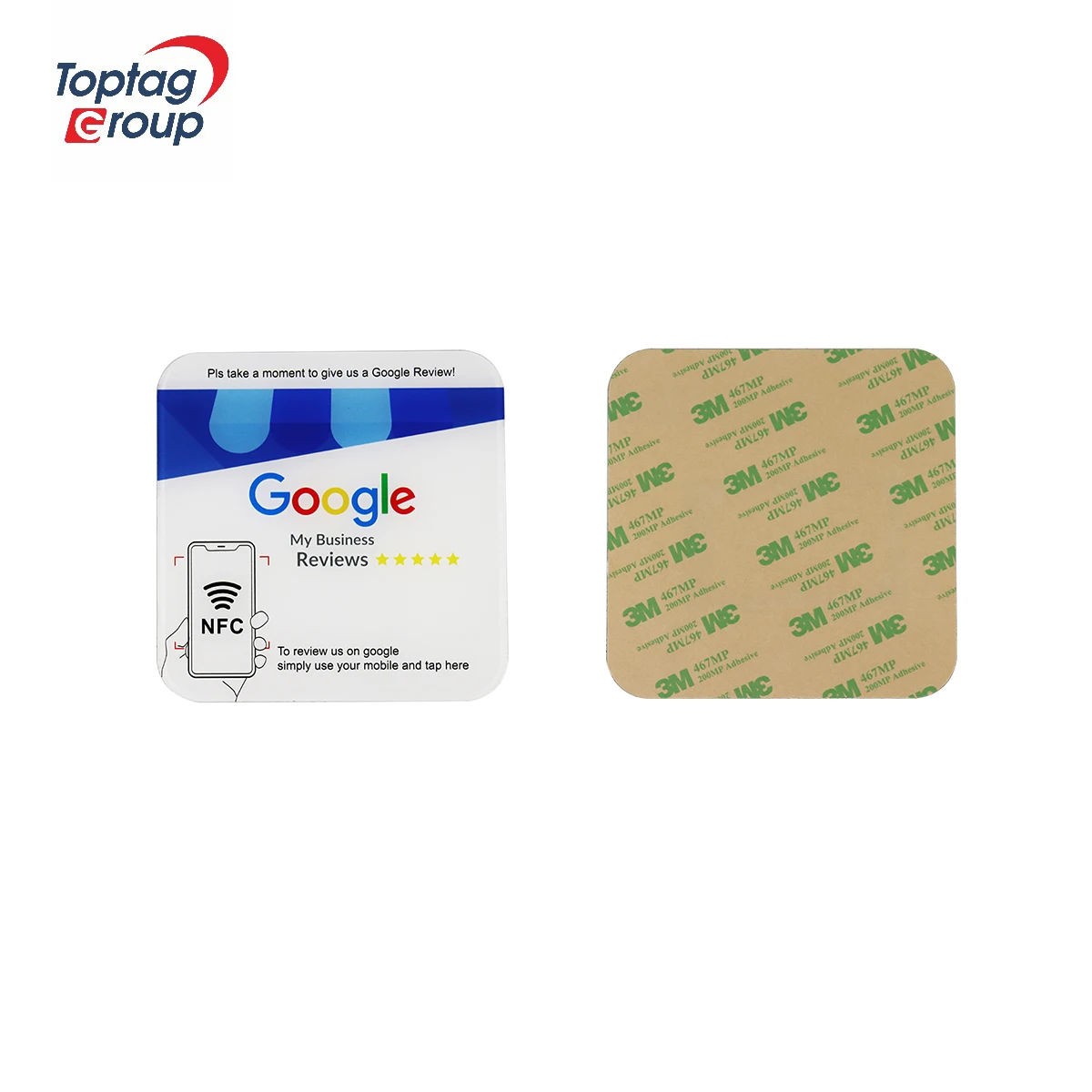 Variable QR Code Printing Acrylic NFC Google Review Plates