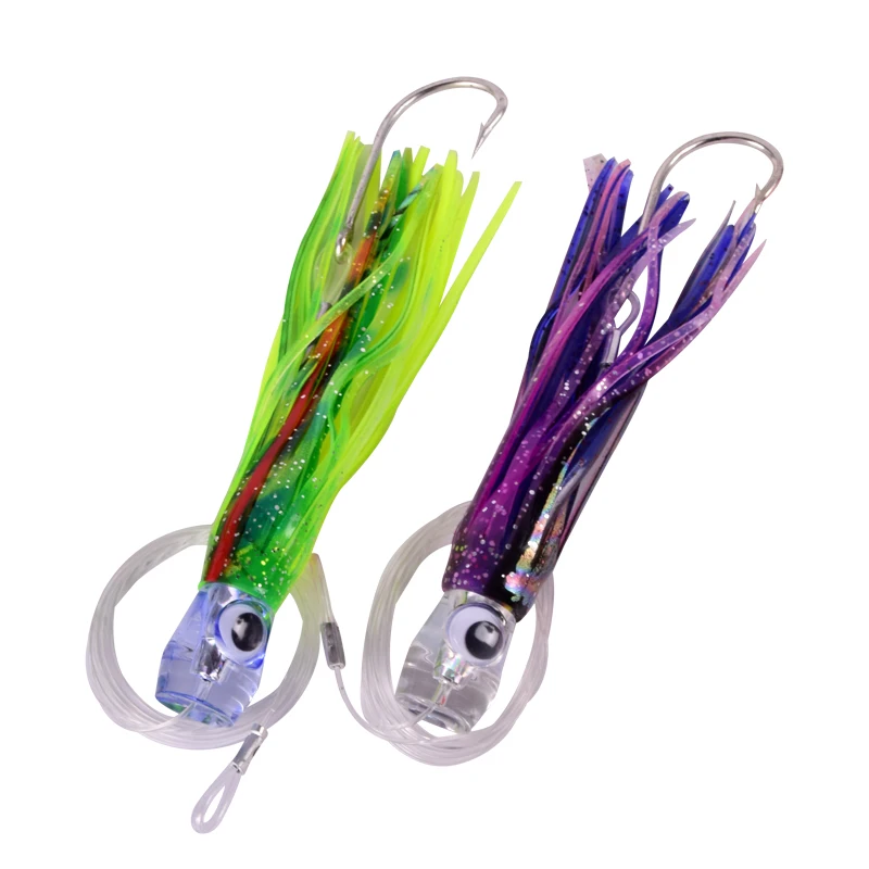 5x Pulpo De Agua Salada, Calamar, Falda, Cebo, Marlín, Atún | Meses Sin