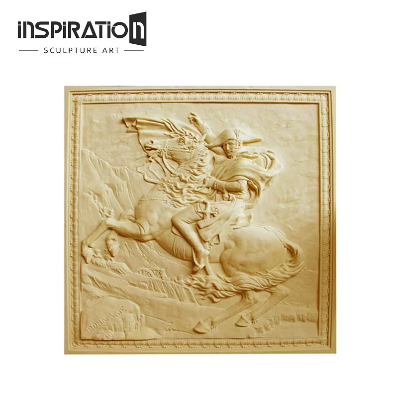 Artifical Sandstone Western Figure Statue Engraving Wall Art Relief Sculpture