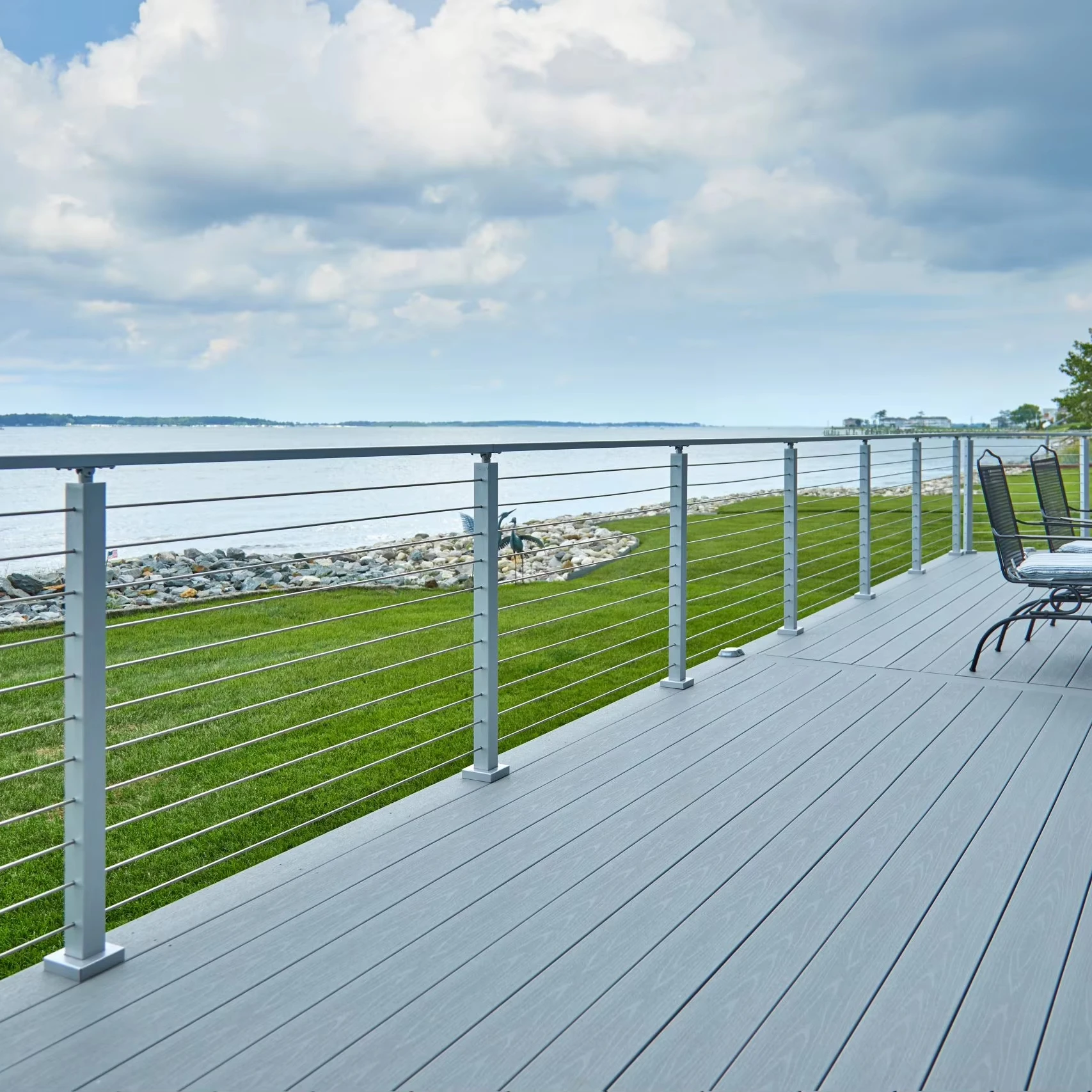 Easy to install stainless steel cable railing carbon steel aluminum outdoor balcony deck