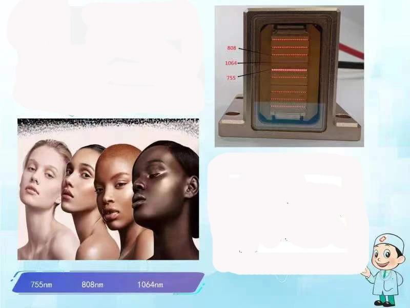 Top Quality 3 Wavelength Diode Laser Skin Rejuvenation Portable Diode