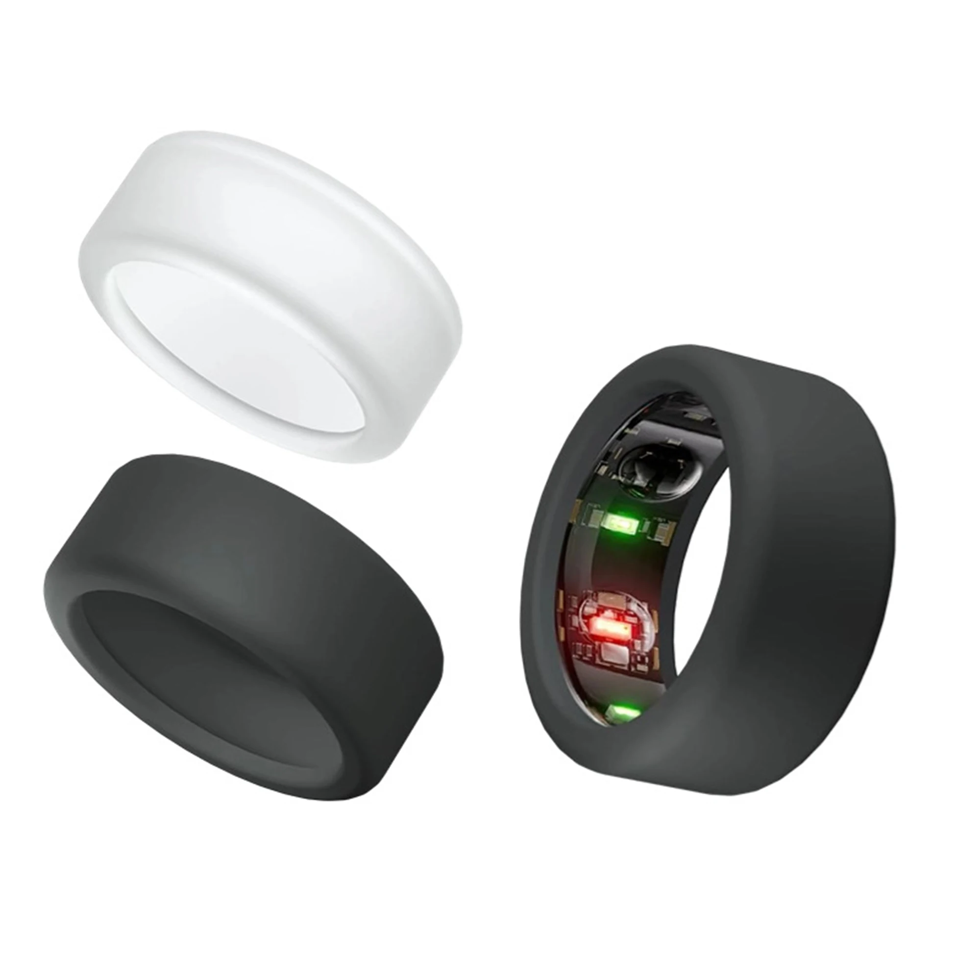 Silicone Ring Cover Compatible With Oura Ring Protector, Elastic Case Oura Ring Gen 3 Working Anti Fall Anti Slip Elastic Cover S M Universal Size Easy Use