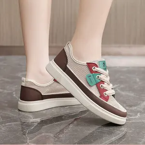 YQ61 Made in China Fashion Trend Comfortable Women's Shoes Mesh Breathable Sports and Leisure Shoes