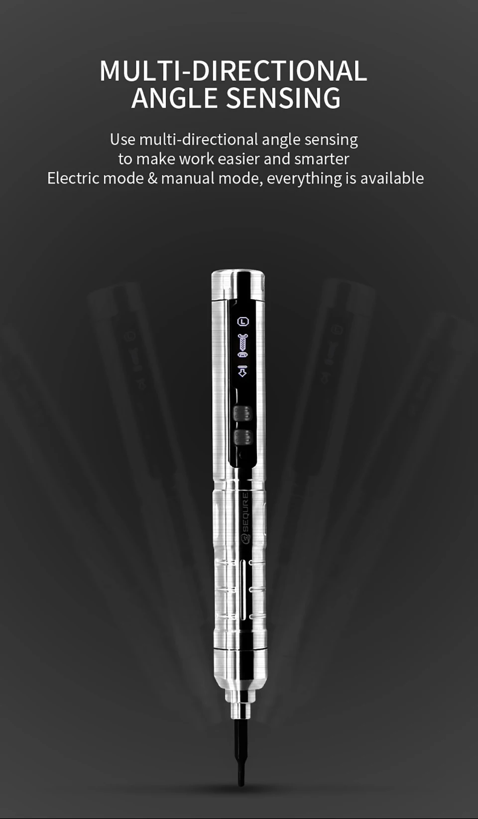 Mini Smart Electric Screwdriver Sqes126 Oled Digital Screwdriver Set