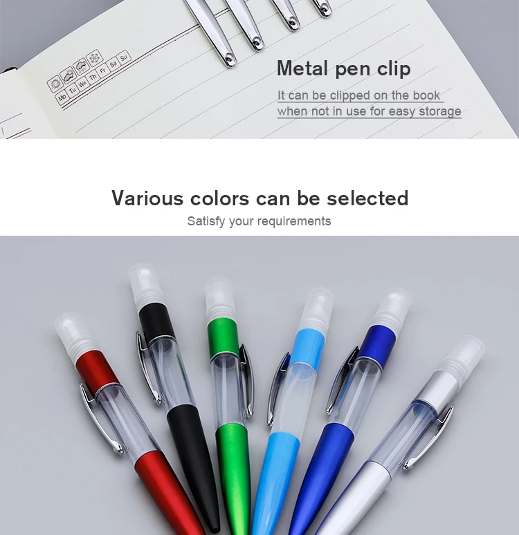 Portable 5ml Plastic Ballpoint Pen with Sprayer