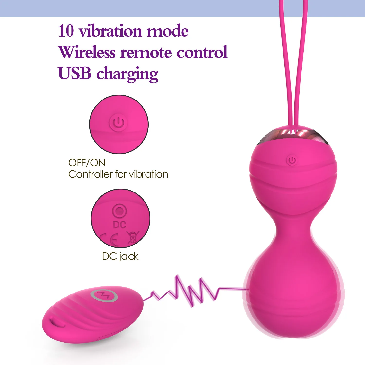 Portable 10 Fréquence Télécommande Femelle Vibrateur Oeuf Sautant Sans Fil G-spot Vibrateur Sex Toys pour Femmes