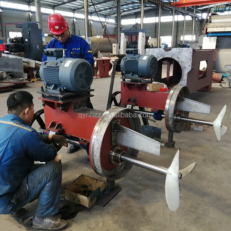 Pulp Mixing Tank Thruster for Paper Production Pulp Chest Agitator in Paper Mill Plastic Impreller SS Material for Toilet Paper