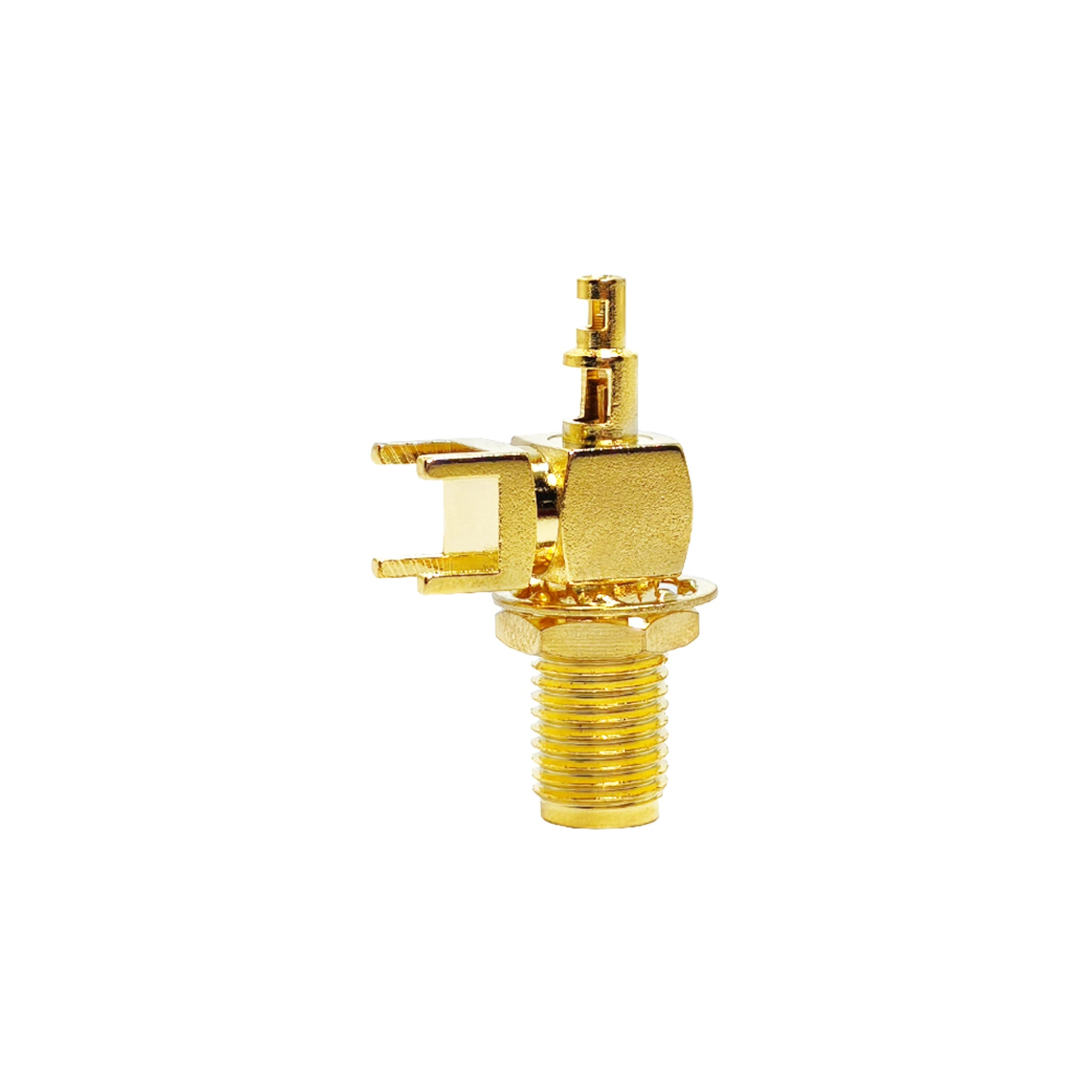 Right Angle SMA Female BH PCB Mount Connector for 1.13 Cable (Coaxial Type) KYWE