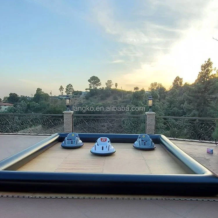 Kids Adults Commercial Pvc Race Track Inflatable Bumper Car Arena For