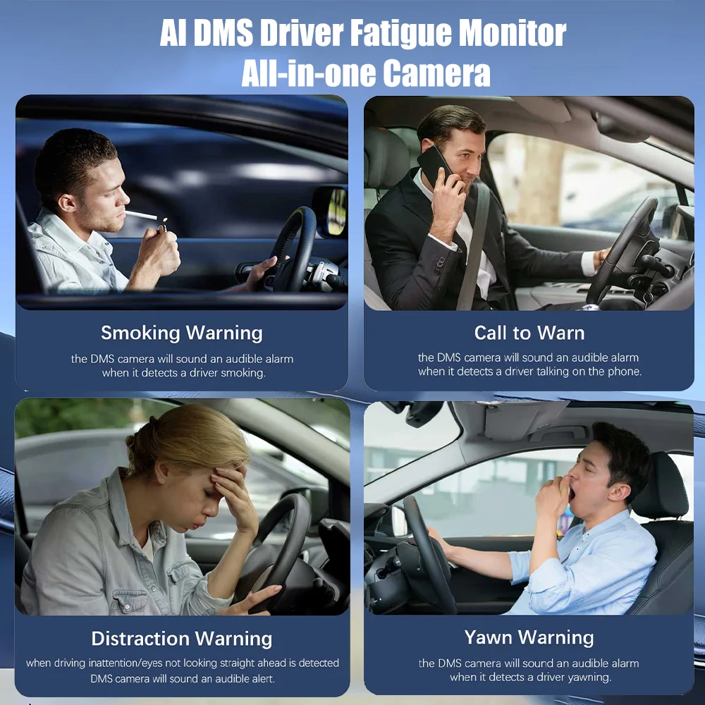product 720p hd driver behavior  fatigue monitoring camera dms custom language  interface custom driver alert system for truck  bus-10