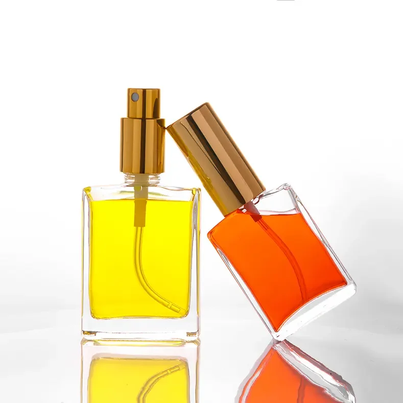 Empty Packaging 30ml 50ml 100ml 15ml  Black Transparent Fragrance Oil Glass Perfume Spray Bottle Glass Spray Bottles